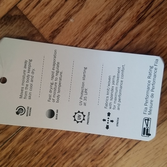 (S) NWT Fila Wide Leg Capris UV Protective Stretch Yoga Moisture Wicking Fabric - Picture 6 of 13